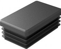 TERMINAL PLAST/RETA.P/TUBO 40×20 PRETO