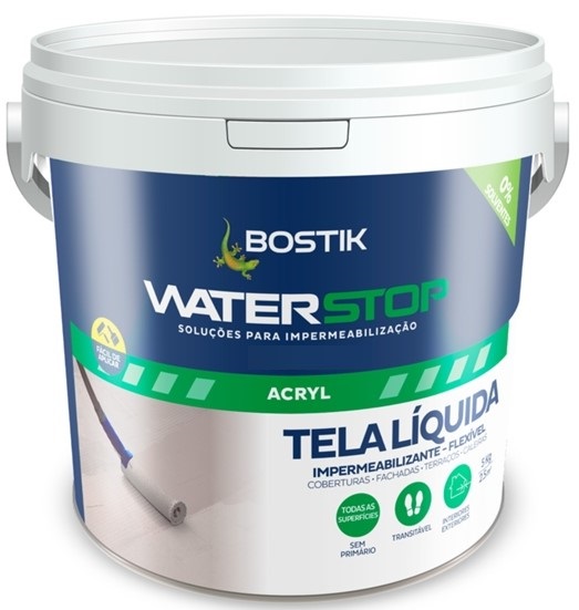 WATERSTOP TELA LIQUIDA FIBRAS BRANCO 5KG