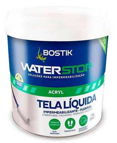 WATERSTOP TELA LIQUIDA FIBRAS CINZA  1KG