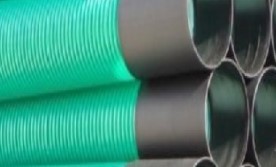 TUBO CORRUGADO VERDE    (VARA 6MT)200MM$