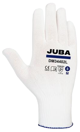 LUVA NYLON BRANCO (S/BL) DM34402L/9