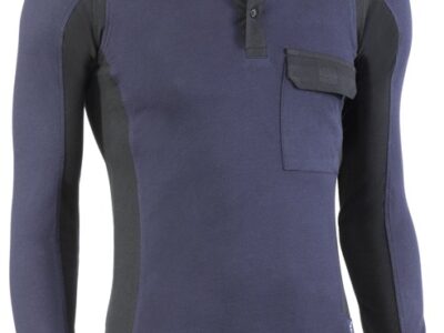 POLO MANGA COMPRIDA  AZUL      681XXL#