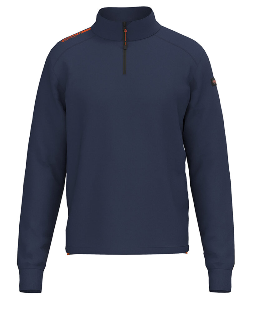 TERNUA M POLO LEZA 1/2 ZIP      AZUL/XXL