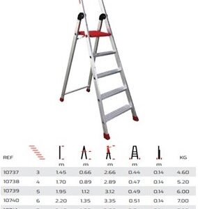 ESCADOTE ALUMINIO PROMASTER 7DEG.1,58M$
