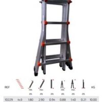 ESCADA MULTIFUNCOES MULTIFLEX 10232 4×6$