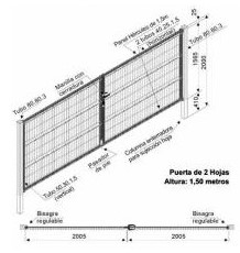 PORTAO HERC-PLUS VERDE L4xH2,0M 2FOLHAS$
