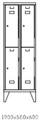 VESTIARIO 190×60 4P VESSS4P960002525$